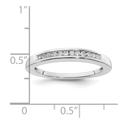 14K Weißgold Ehering mit natürlichen Diamanten