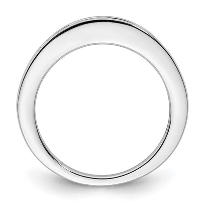 14K Weißgold Ehering mit 0,125 ct. laborgezüchteten Diamanten, VS/SI+ G+