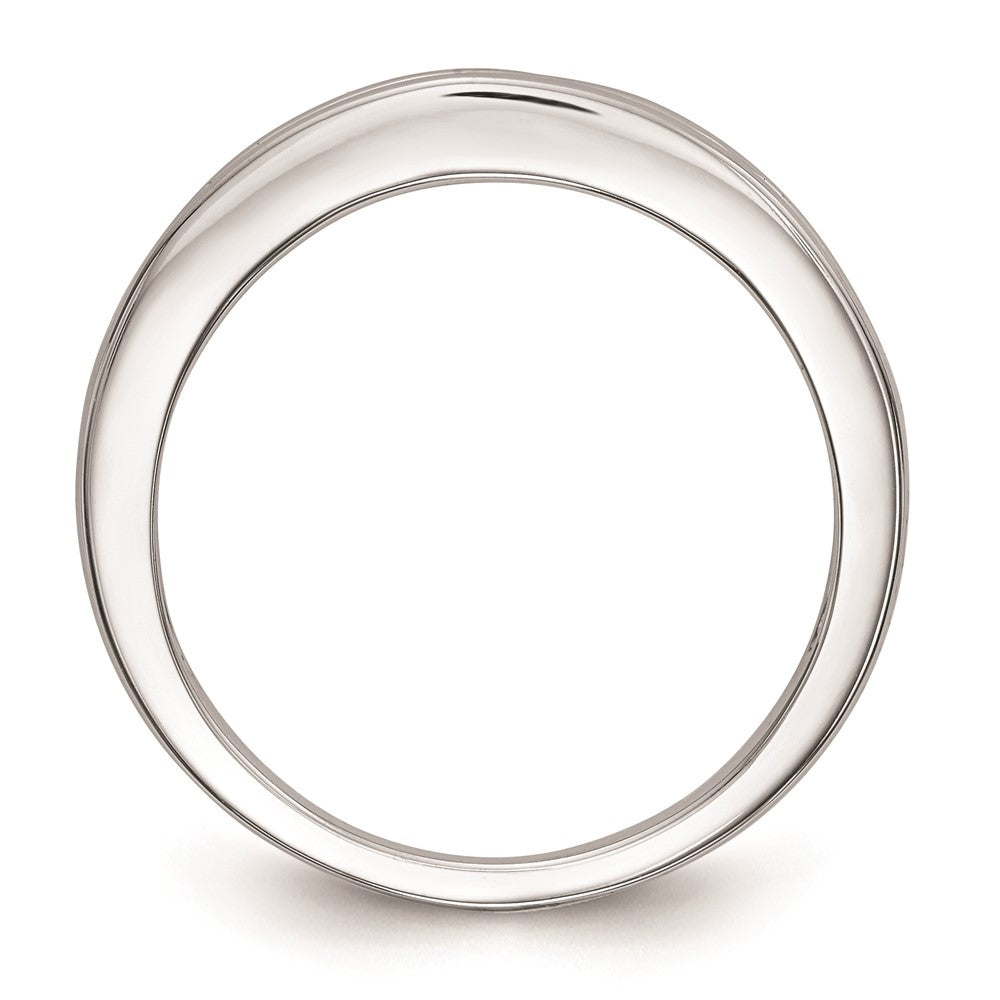 14K Weißgold Ehering mit natürlichen Diamanten, 0,3 ct Gesamtgewicht