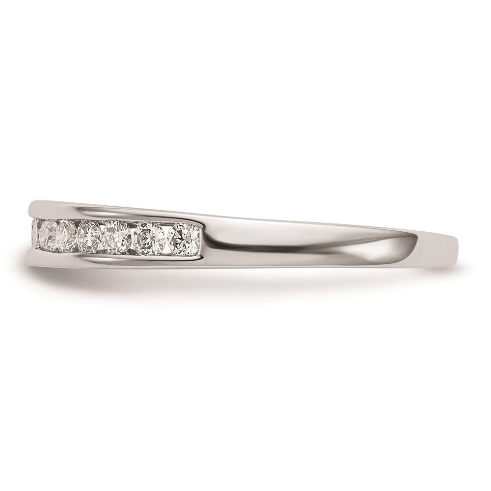14K Weißgold Ehering mit natürlichen Diamanten, 0,3 ct Gesamtgewicht
