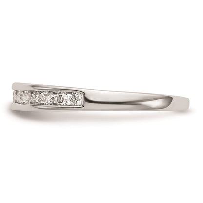 14K Weißgold Ehering mit natürlichen Diamanten, 0,3 ct Gesamtgewicht