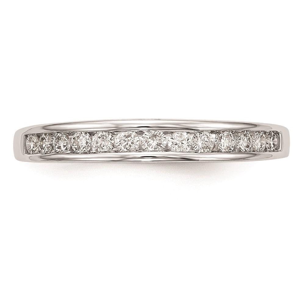 14K Weißgold Ehering mit natürlichen Diamanten, 0,3 ct Gesamtgewicht