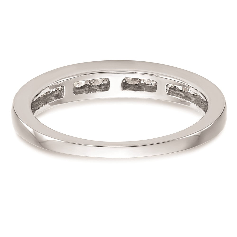 14K Weißgold Ehering mit natürlichen Diamanten, 0,3 ct Gesamtgewicht