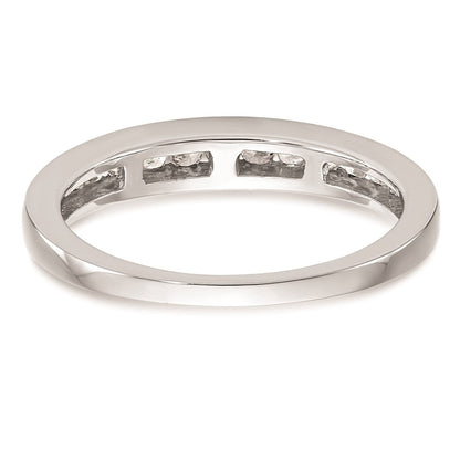 14K Weißgold Ehering mit natürlichen Diamanten, 0,3 ct Gesamtgewicht
