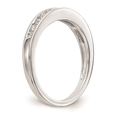 14K Weißgold Ehering mit natürlichen Diamanten, 0,3 ct Gesamtgewicht