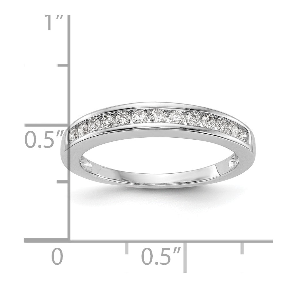 14K Weißgold Ehering mit 0,33 ct. laborgezüchtetem Diamant VS/SI+ G+