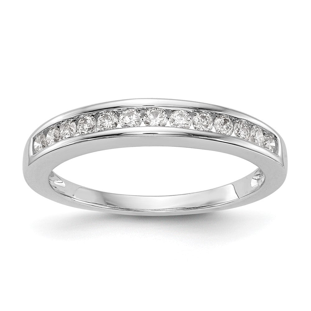 14K Weißgold Ehering mit 0,33 ct. laborgezüchtetem Diamant VS/SI+ G+
