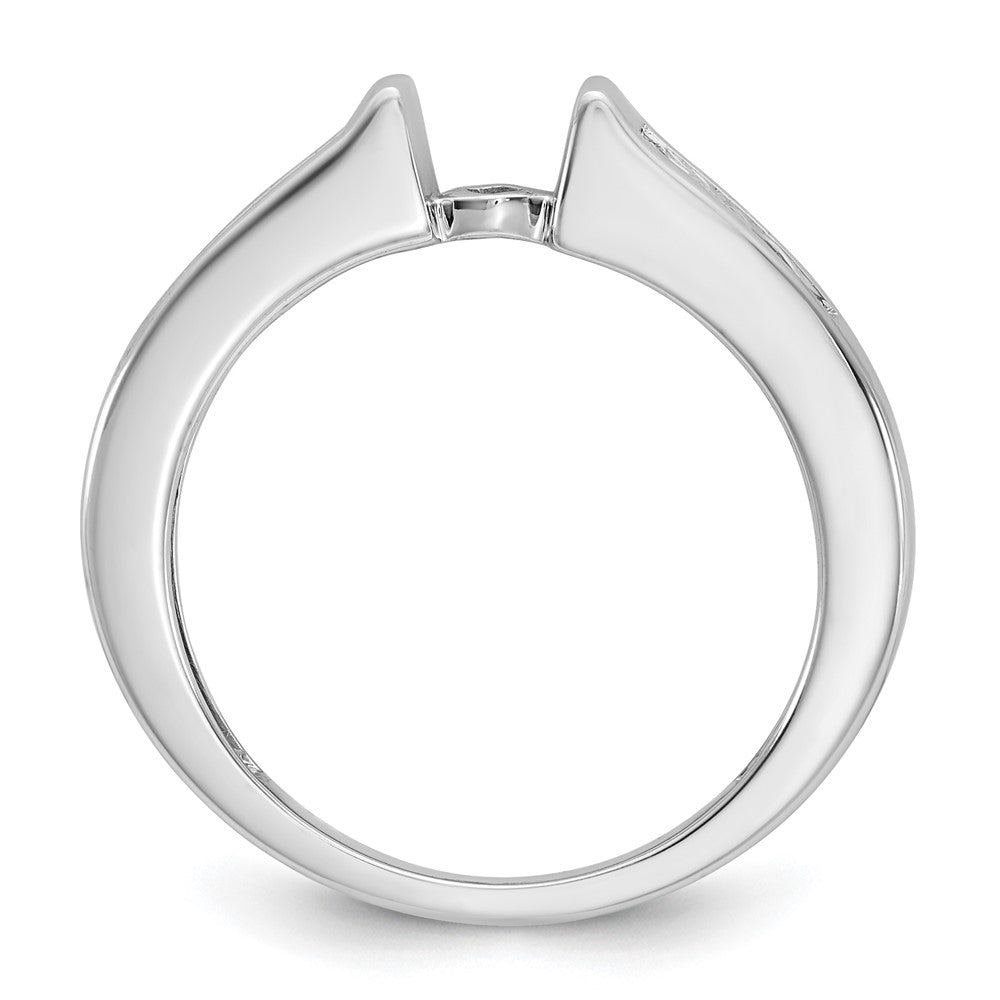 14K Weißgold Verlobungsring mit Laborgezüchteten Diamanten VS/SI FGH, Semi-Mount, Krappenfassung