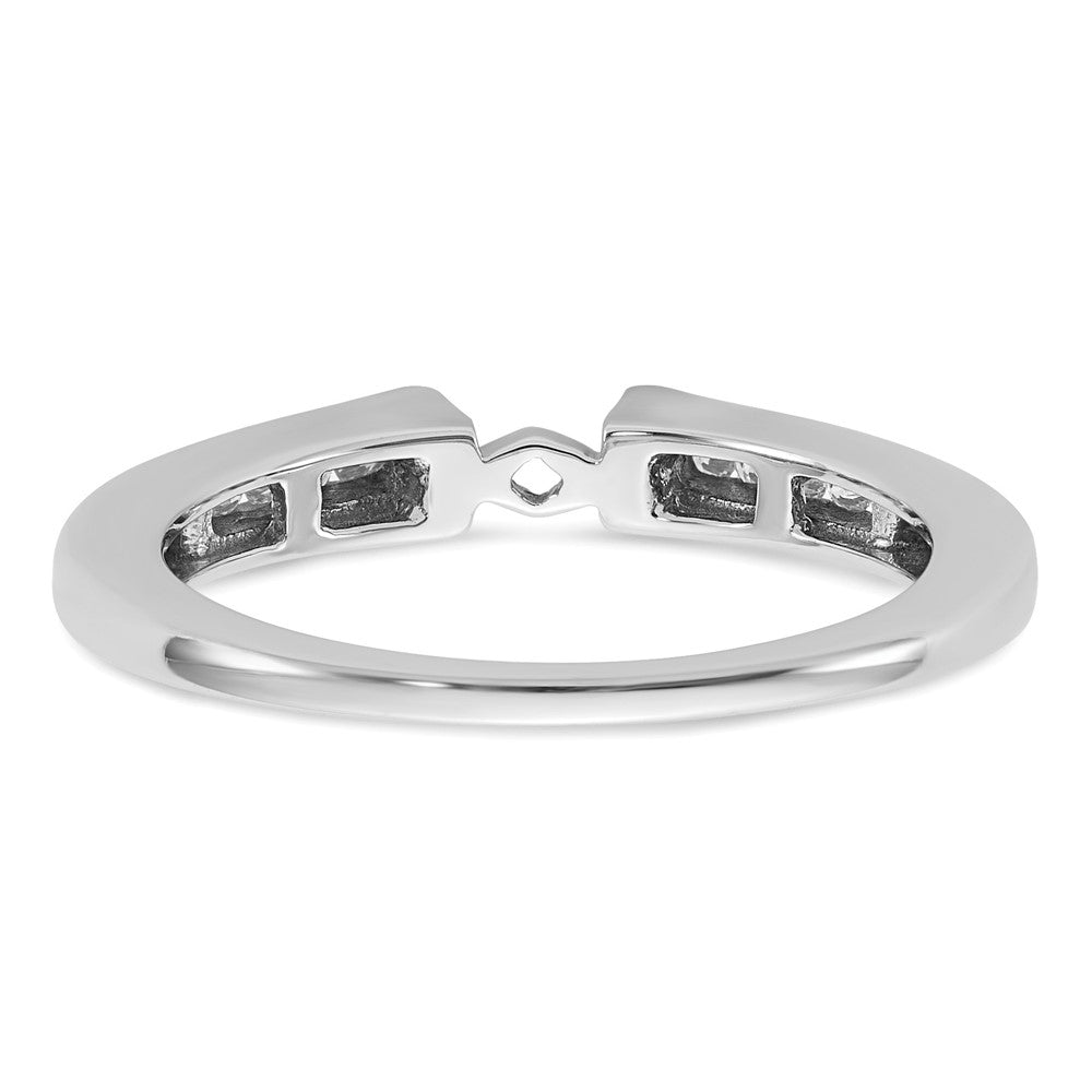 14K Weißgold Verlobungsring mit Laborgezüchteten Diamanten VS/SI FGH, Semi-Mount, Krappenfassung