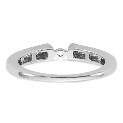 14K Weißgold Verlobungsring mit Laborgezüchteten Diamanten VS/SI FGH, Semi-Mount, Krappenfassung