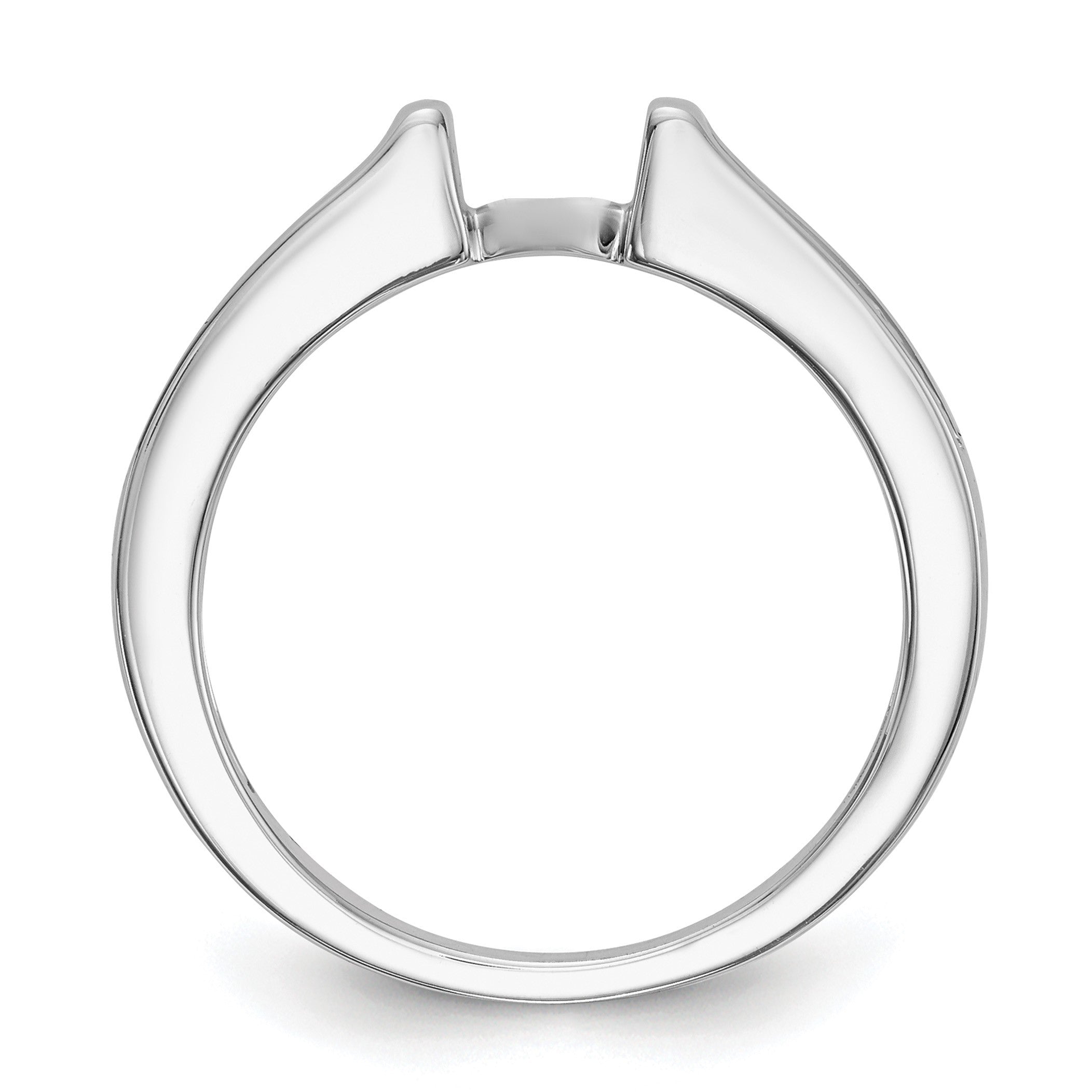 14K Weißgold Verlobungsring mit Krappen-Halbfassung und 0,25 ct. Labordiamant VS/SI+ G+