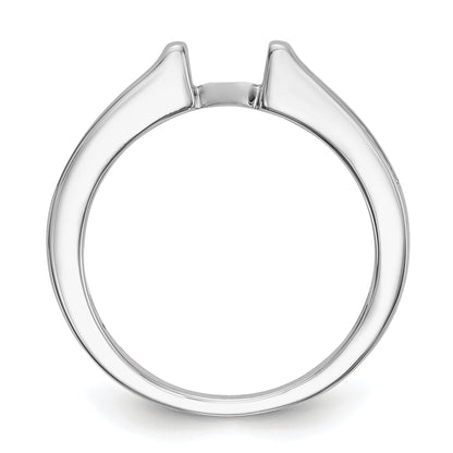 14K Weißgold Verlobungsring mit Krappen-Halbfassung und 0,25 ct. Labordiamant VS/SI+ G+