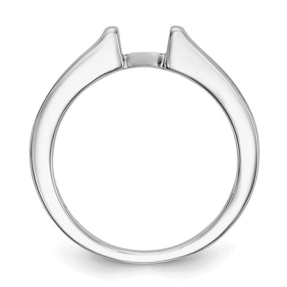 14K Weißgold Verlobungsring mit Krappen-Halbfassung und 0,25 ct. Labordiamant VS/SI+ G+