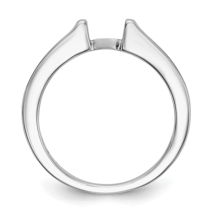 14K Weißgold Verlobungsring mit Krappen-Halbfassung und 0,25 ct. Labordiamant VS/SI+ G+