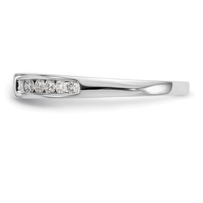 14K Weißgold Verlobungsring mit Krappen-Halbfassung und 0,25 ct. Labordiamant VS/SI+ G+