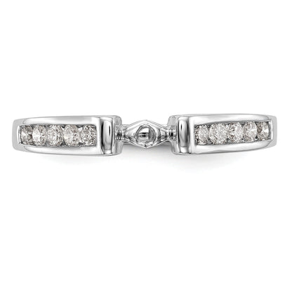 14K Weißgold Verlobungsring mit Krappen-Halbfassung und 0,25 ct. Labordiamant VS/SI+ G+