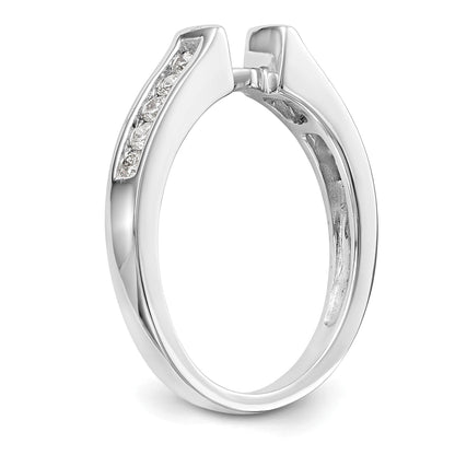 14K Weißgold Verlobungsring mit Krappen-Halbfassung und 0,25 ct. Labordiamant VS/SI+ G+