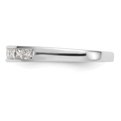 14K Weißgold Ehering mit natürlichen Diamanten