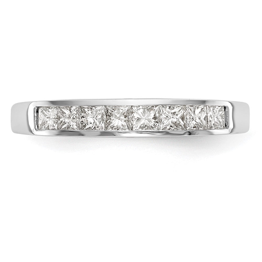 14K Weißgold Ehering mit natürlichen Diamanten