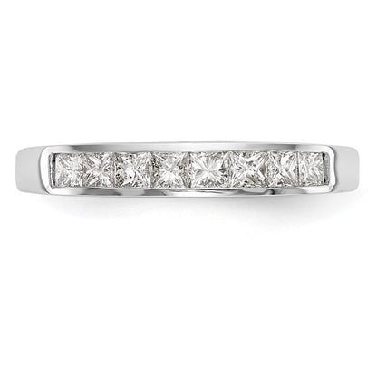 14K Weißgold Ehering mit natürlichen Diamanten