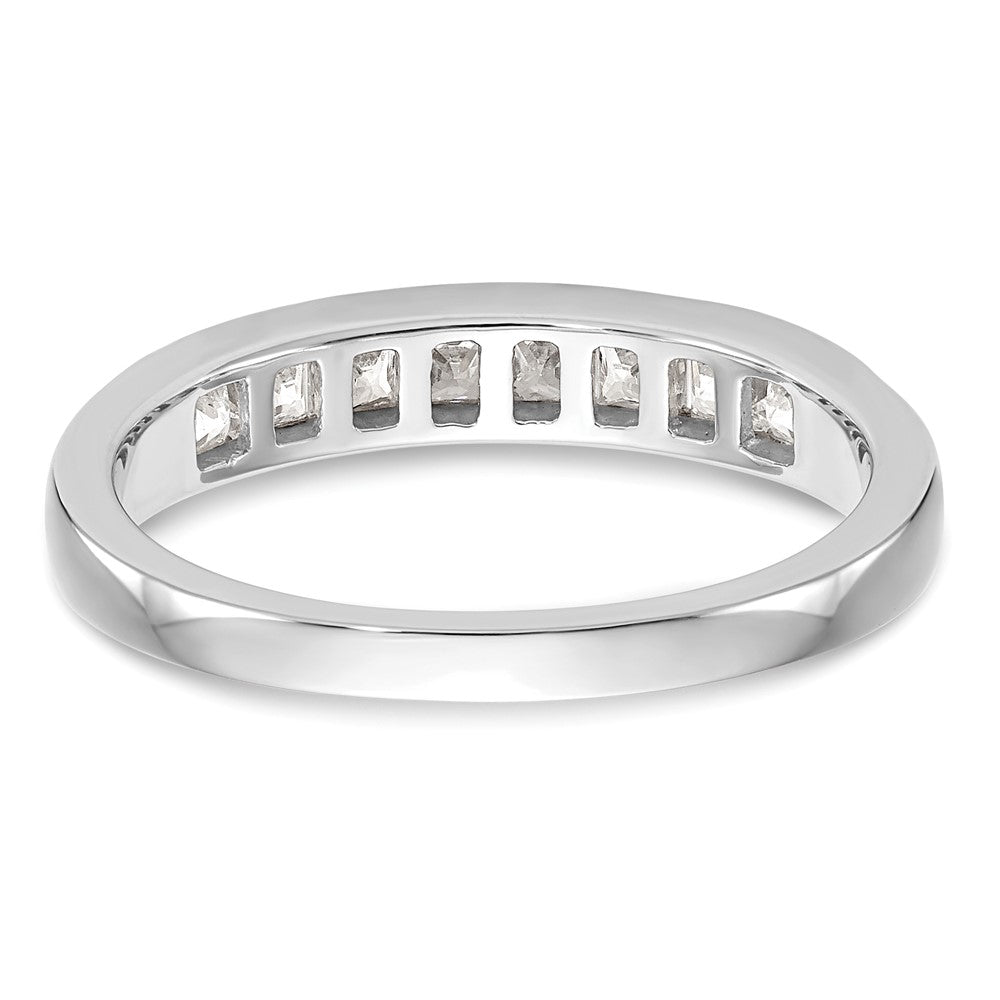14K Weißgold Ehering mit natürlichen Diamanten