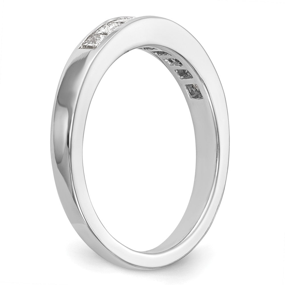 14K Weißgold Ehering mit natürlichen Diamanten