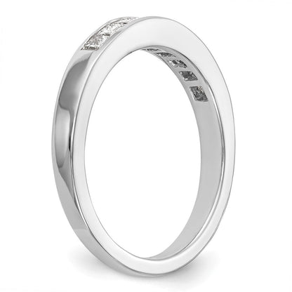 14K Weißgold Ehering mit natürlichen Diamanten