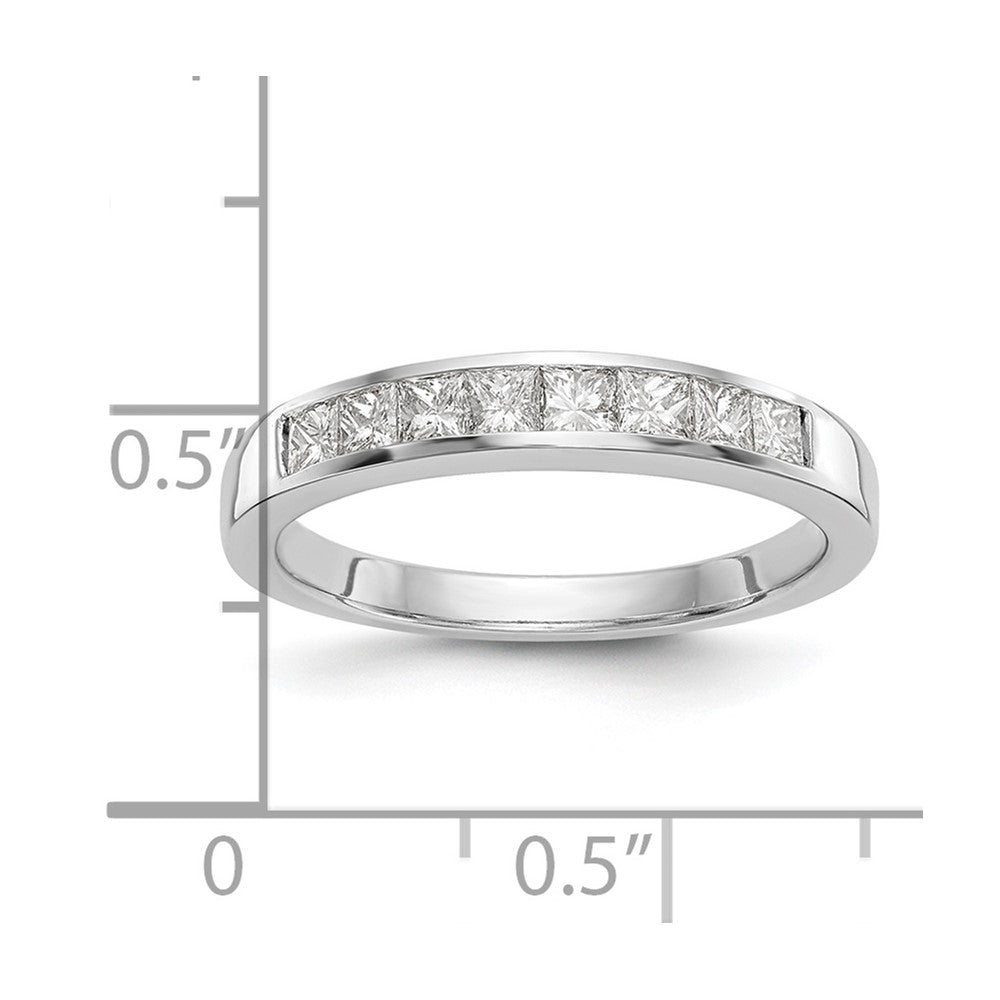 14K Weißgold Ehering mit natürlichen Diamanten