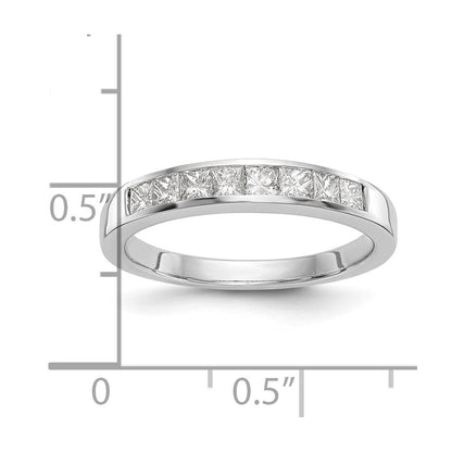 14K Weißgold Ehering mit natürlichen Diamanten