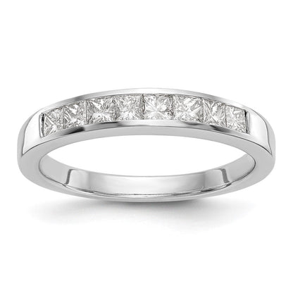 14K Weißgold Ehering mit natürlichen Diamanten