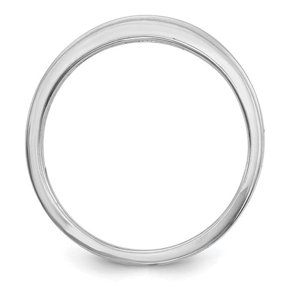 14K Weißgold Ehering mit natürlichen Diamanten