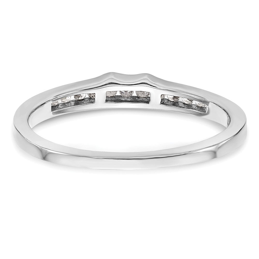 14K Weißgold Ehering mit natürlichen Diamanten
