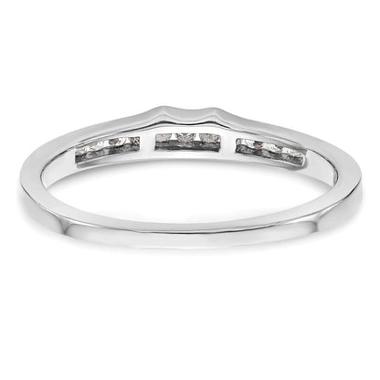 14K Weißgold Ehering mit natürlichen Diamanten