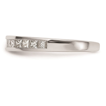 14K Weißgold Ehering mit natürlichen Diamanten