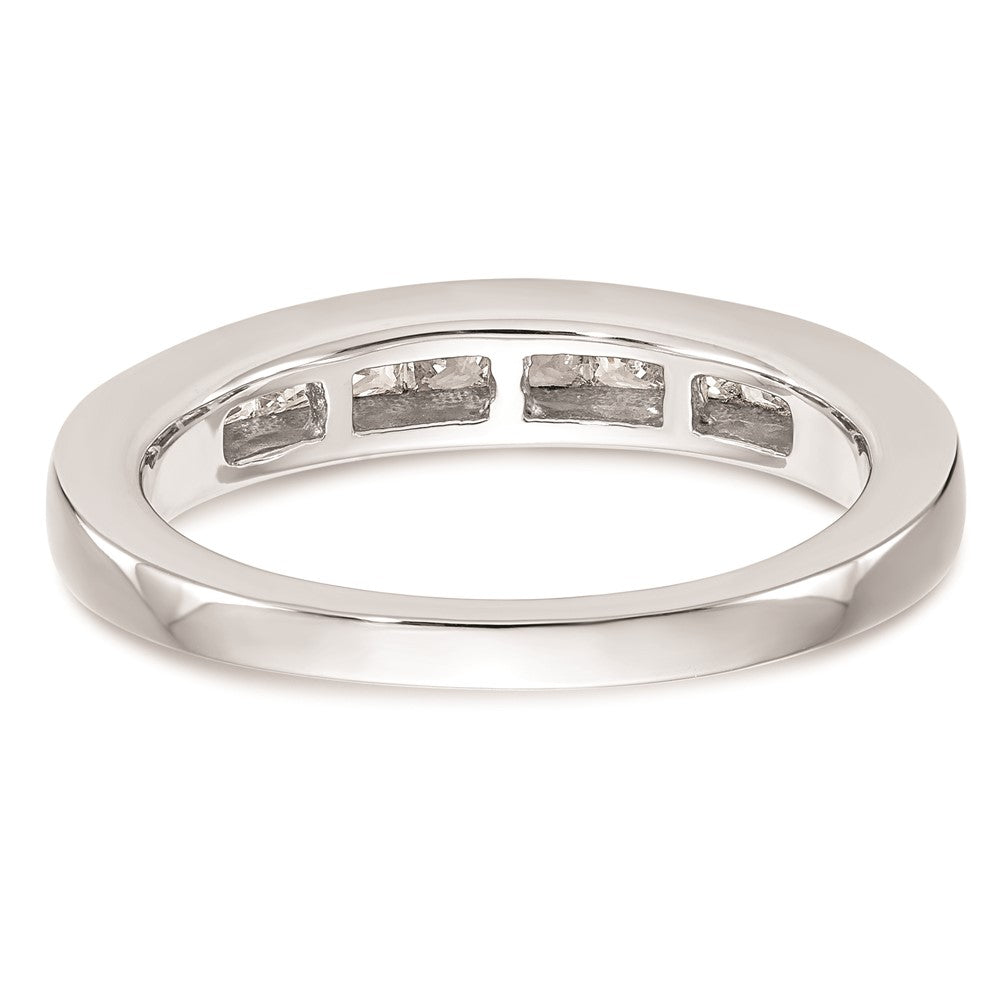 14K Weißgold Ehering mit natürlichen Diamanten