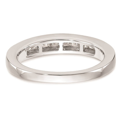 14K Weißgold Ehering mit natürlichen Diamanten