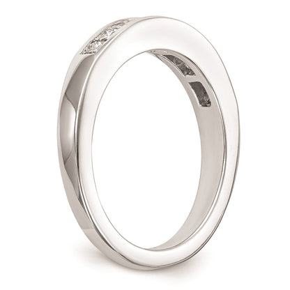 14K Weißgold Ehering mit natürlichen Diamanten