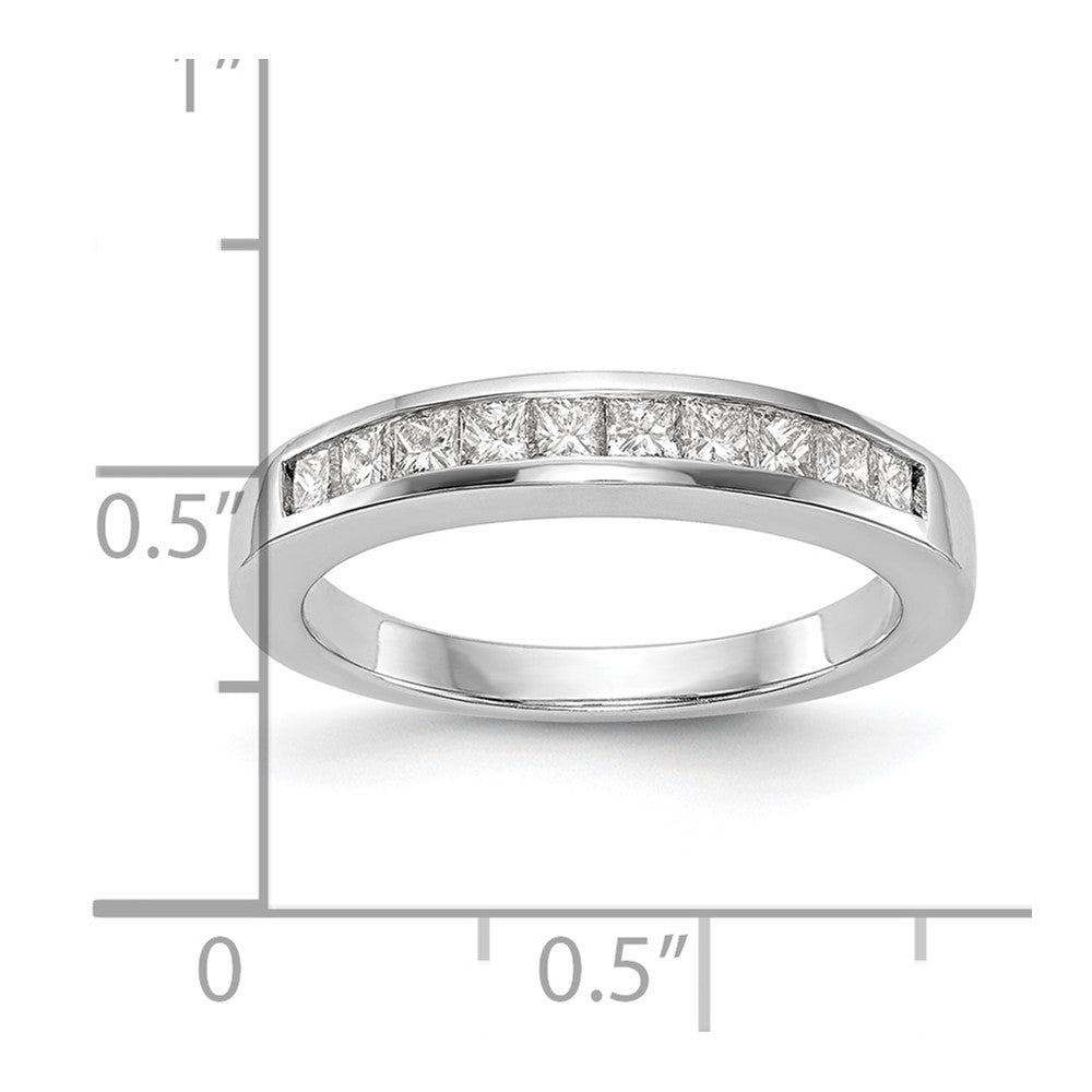 14K Weißgold Ehering mit natürlichen Diamanten