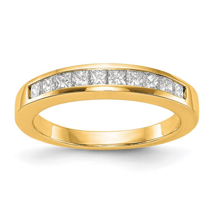 14K Gelbgold Eherring mit echten Diamanten