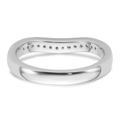 14K Weißgold Ehering mit natürlichen Diamanten