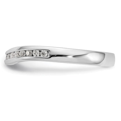 14K Weißgold Ehering mit natürlichen Diamanten
