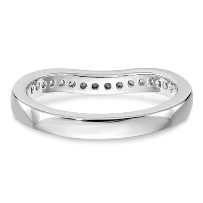 14K Weißgold Ehering mit natürlichen Diamanten