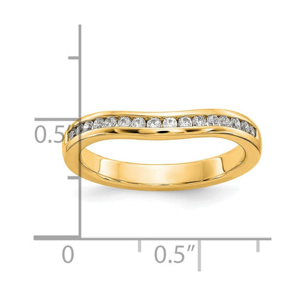 14K Gelbgold Diamant Ehering
