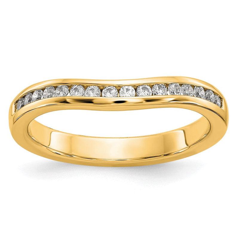 14K Gelbgold Diamant Ehering