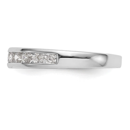 14K Weißgold Ehering mit 0,75 ct. Laborgezüchteten Diamanten VS/SI+ G+