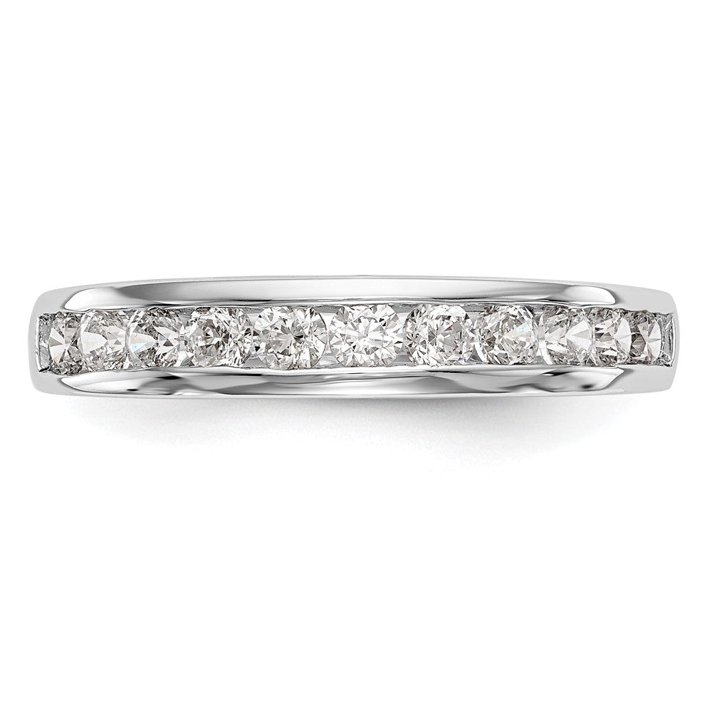 14K Weißgold Ehering mit 0,75 ct. Laborgezüchteten Diamanten VS/SI+ G+