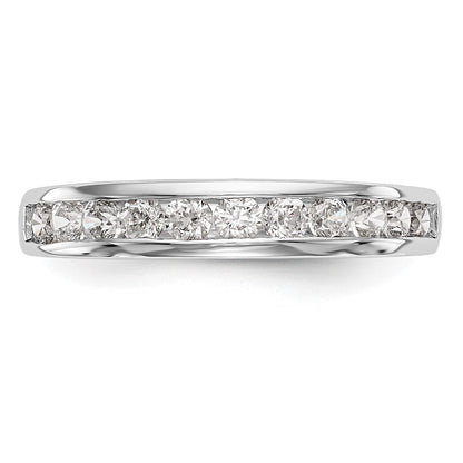 14K Weißgold Ehering mit 0,75 ct. Laborgezüchteten Diamanten VS/SI+ G+