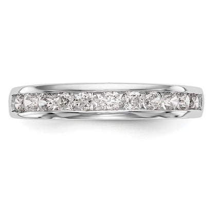 14K Weißgold Verlobungsring mit natürlichen Diamanten