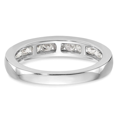14K Weißgold Ehering mit 0,75 ct. Laborgezüchteten Diamanten VS/SI+ G+