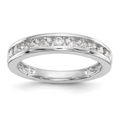 14K Weißgold Ehering mit 0,75 ct. Laborgezüchteten Diamanten VS/SI+ G+